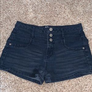 Aero Dark Wash Denim Shorts